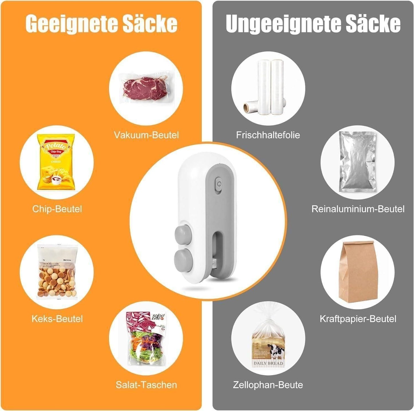 Portable Mini Sealing Machine 2 in 1 | German Technology