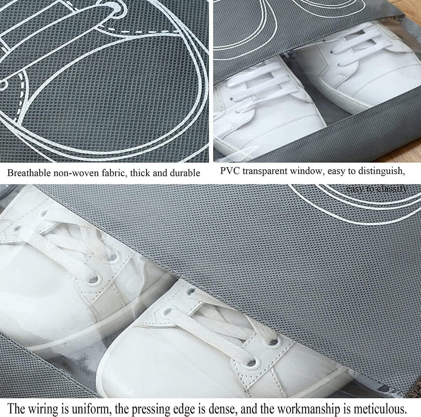 Shoe Bag - Transparent Window Portable Travel Dust-Proof Shoe Bags - REYNIXX