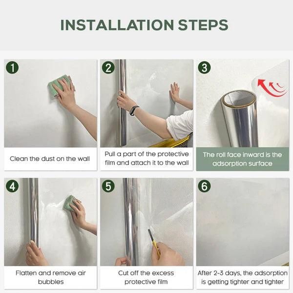 Self- Adhesive Transparent Electrostatic Wall Protection Film - REYNIXX