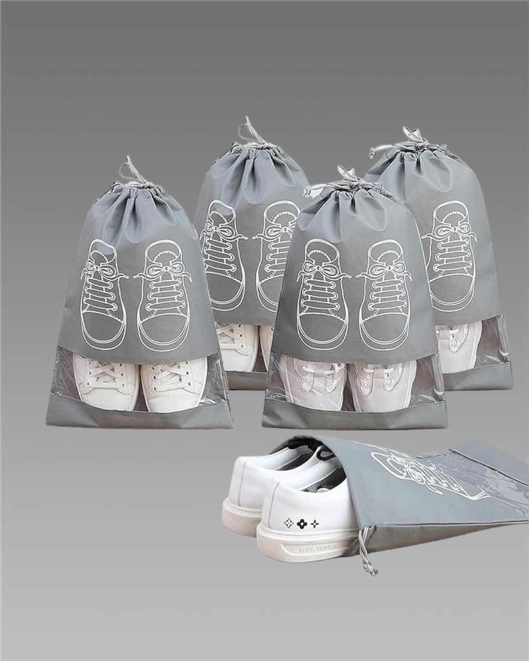 Shoe Bag - Transparent Window Portable Travel Dust-Proof Shoe Bags - REYNIXX