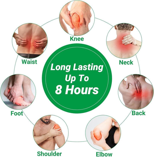 Natural Pain Relief Patches | Extra Powerful Pack of 10