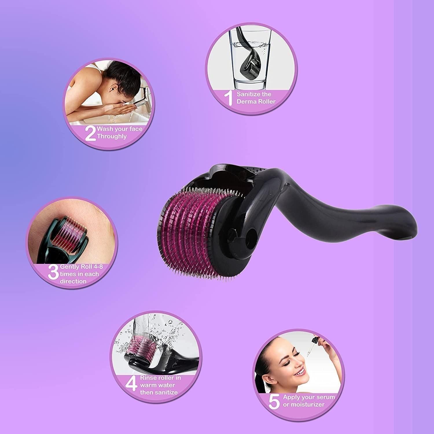 Derma Roller 0.5mm for hair regrowth for men/women - REYNIXX