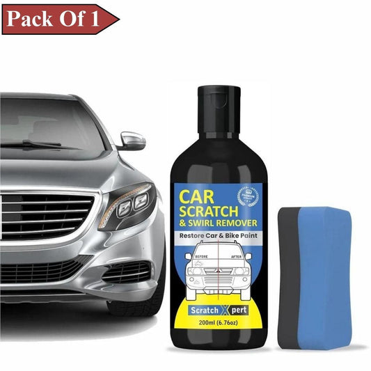 Car Body Scratch Remover and Repair Polishing Cream Kit + Sponge (Pack Of 1)