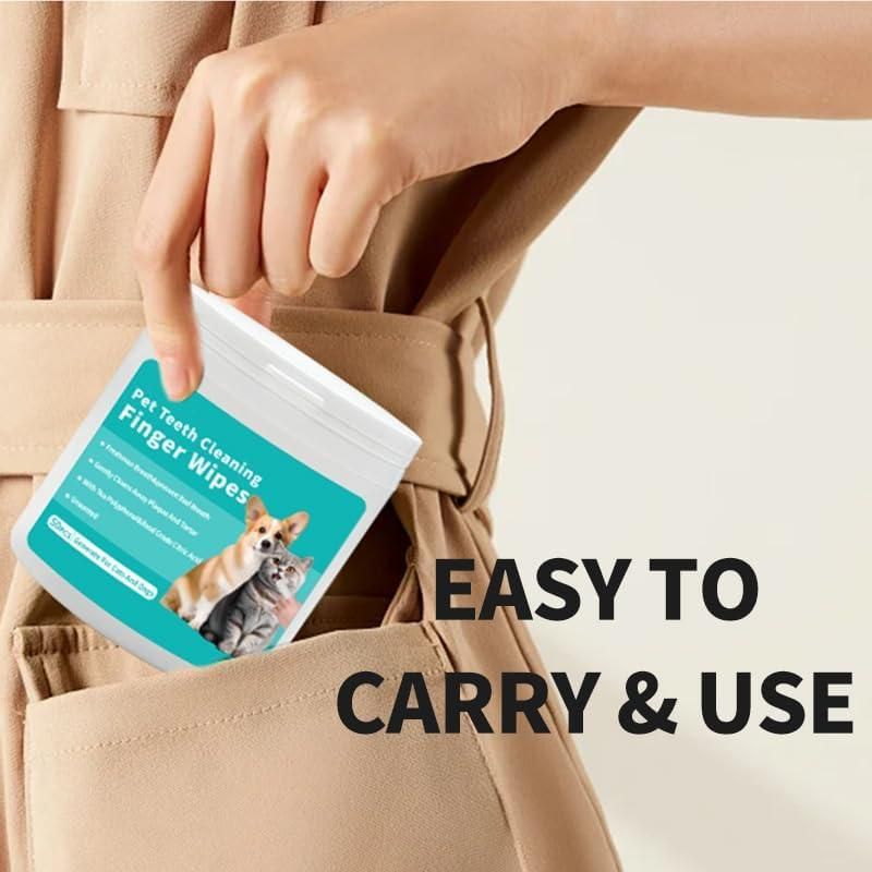 Disposable Dental Finger Wipes For Pets - REYNIXX