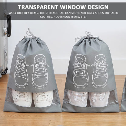Shoe Bag - Transparent Window Portable Travel Dust-Proof Shoe Bags - REYNIXX