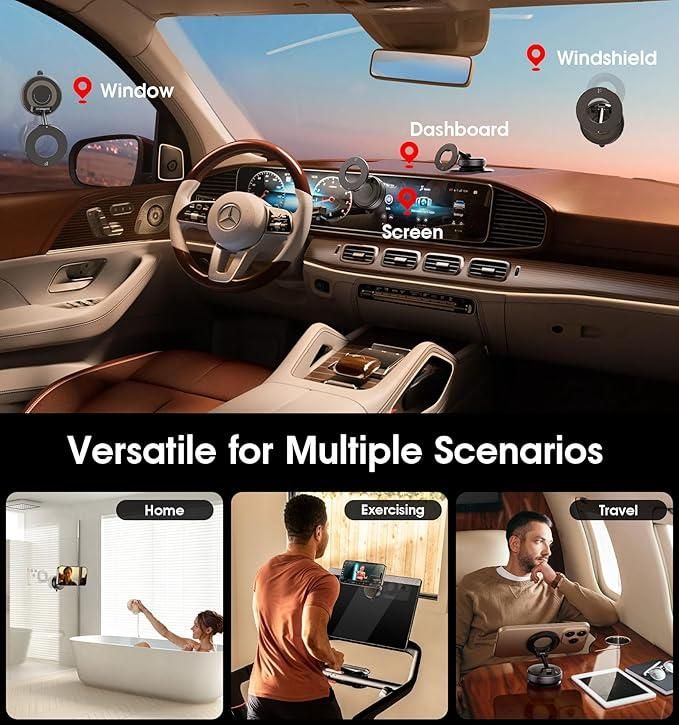 Vacuum Suction Magnetic Mobile Holder | Pro Max Grade Quality