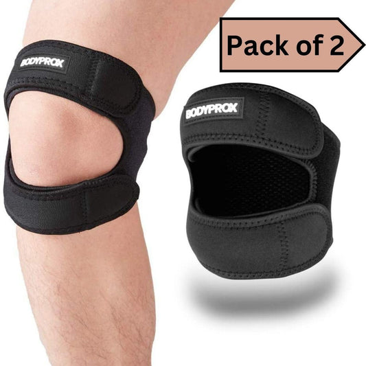 Knee Pain Relief Adjustable Neoprene Knee Strap (Pack of 2) - REYNIXX