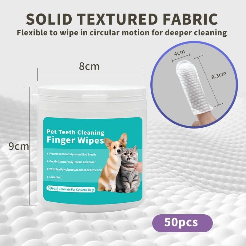 Disposable Dental Finger Wipes For Pets - REYNIXX