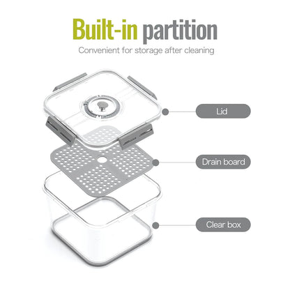 Time Tracking | Air Tight Food Storage Container | Set Date & Month |