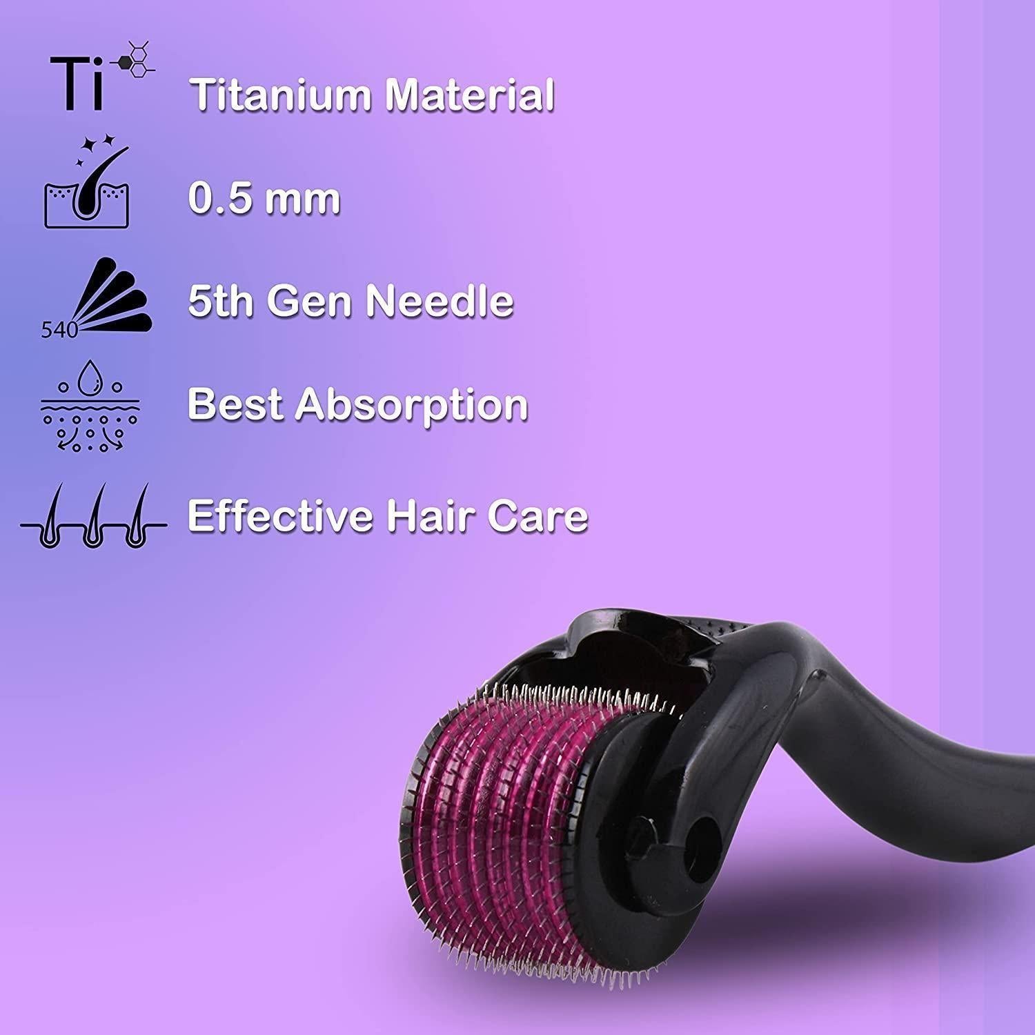 Derma Roller 0.5mm for hair regrowth for men/women - REYNIXX