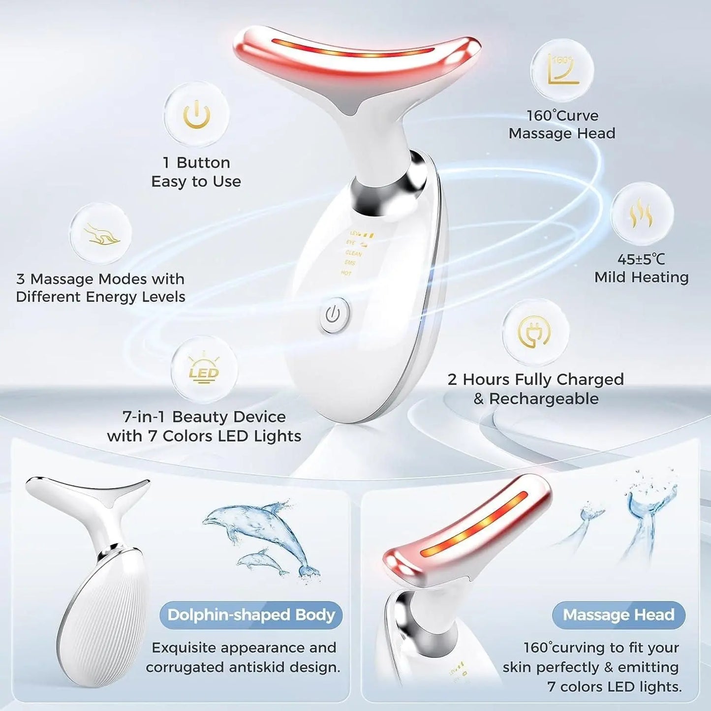 Skin Lift Device | 7-in-1 EMS LED Face Sculptor k60che-gk