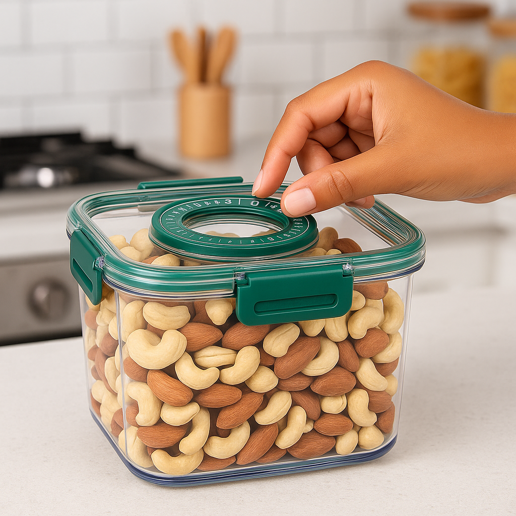 Time Tracking | Air Tight Food Storage Container | Set Date & Month | REYNIXX