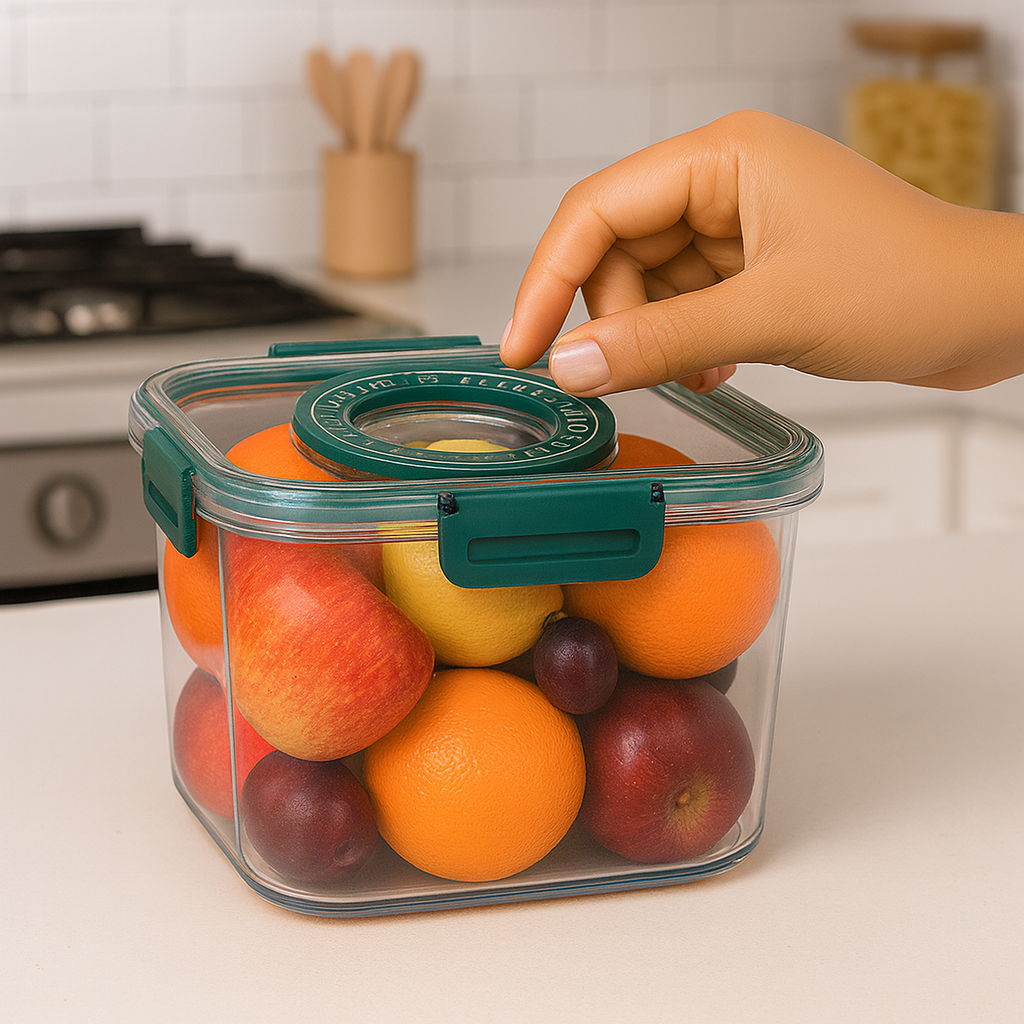 Time Tracking | Air Tight Food Storage Container | Set Date & Month | REYNIXX