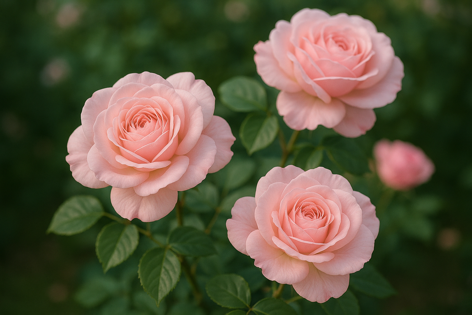 Pink Rose flowers plat 